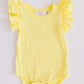 Yellow S/S Flutter Bodysuit