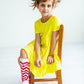 Yellow S/S Pocket Twirl Dress