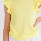 Yellow S/S Ruffle Tee