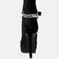 Zeppelin High Platform Velvet Ankle Boots
