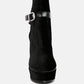 Zeppelin High Platform Velvet Ankle Boots