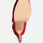 Zeppelin High Platform Velvet Ankle Boots