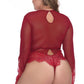 Lace Long Sleeve Teddy