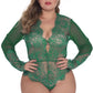 Lace Long Sleeve Teddy