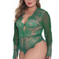 Lace Long Sleeve Teddy