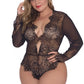 Lace Long Sleeve Teddy
