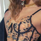 Black Embroidered Corset & Panty Lingerie Set