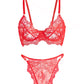 Red Exquisite Lace Lingerie Set