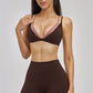 The New Seraphine Layered V Sports Bra Shorts 2-Piece Set