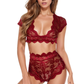 Cap Sleeve Bra and Panty Set