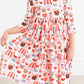 Puppy Love 3/4 Sleeve Pocket Twirl Dress
