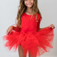 Red 3/4 Tutu Leotard