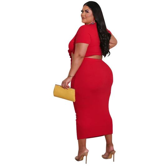 Round Collar Two Piece Set