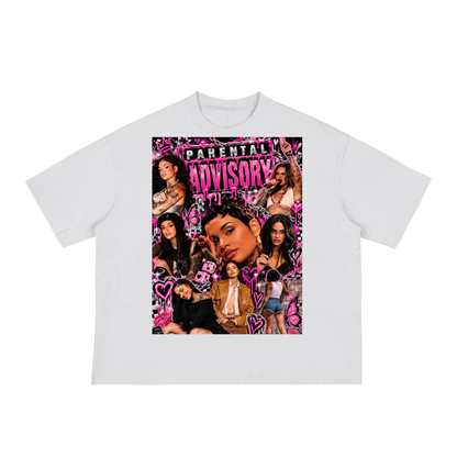 “Parental Advisory” Kehlani 
Classic Loose Boxy Tee