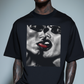 REBEL HOMME 2 BLACK Oversized Boxy Tee