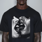 REBEL HOMME BLACK Oversized Boxy Tee