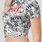 Adore Graphic Crop Top" - "Love Me Tee