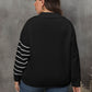 Striped V-Neck Sweater