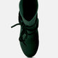 After Pay High Heel Velvet Knitted Boot