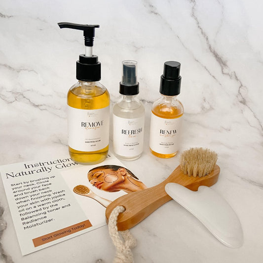 Glow Up All Natural, Organic Skin Care Set to Heal Skin
