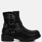 Allux Faux Leather Pin Buckle Boots