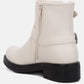 Allux Faux Leather Pin Buckle Boots