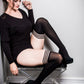 Danielle: Back in Black Thigh Highs