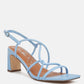 Andrea Knotted Straps Block Heeled Sandals