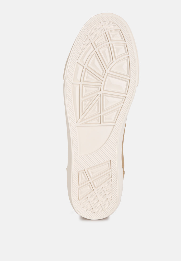 Ankle Length Solid Sneakers