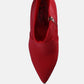 Ankle Lycra Block Heeled Boots