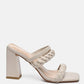 Arnie Braided Straps Block Heeled Sandals