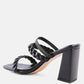 Arnie Braided Straps Block Heeled Sandals