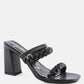 Arnie Braided Straps Block Heeled Sandals