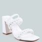 Arnie Braided Straps Block Heeled Sandals