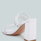 Arnie Braided Straps Block Heeled Sandals