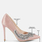 Ashlyn Rhinestones Embellished Satin Stiletto Pumps
