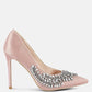 Ashlyn Rhinestones Embellished Satin Stiletto Pumps