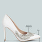 Ashlyn Rhinestones Embellished Satin Stiletto Pumps