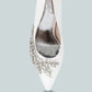 Ashlyn Rhinestones Embellished Satin Stiletto Pumps