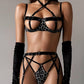Belted Bra and Garter Set