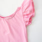 Bubblegum Pink S/S Flutter Sleeve Leotard
