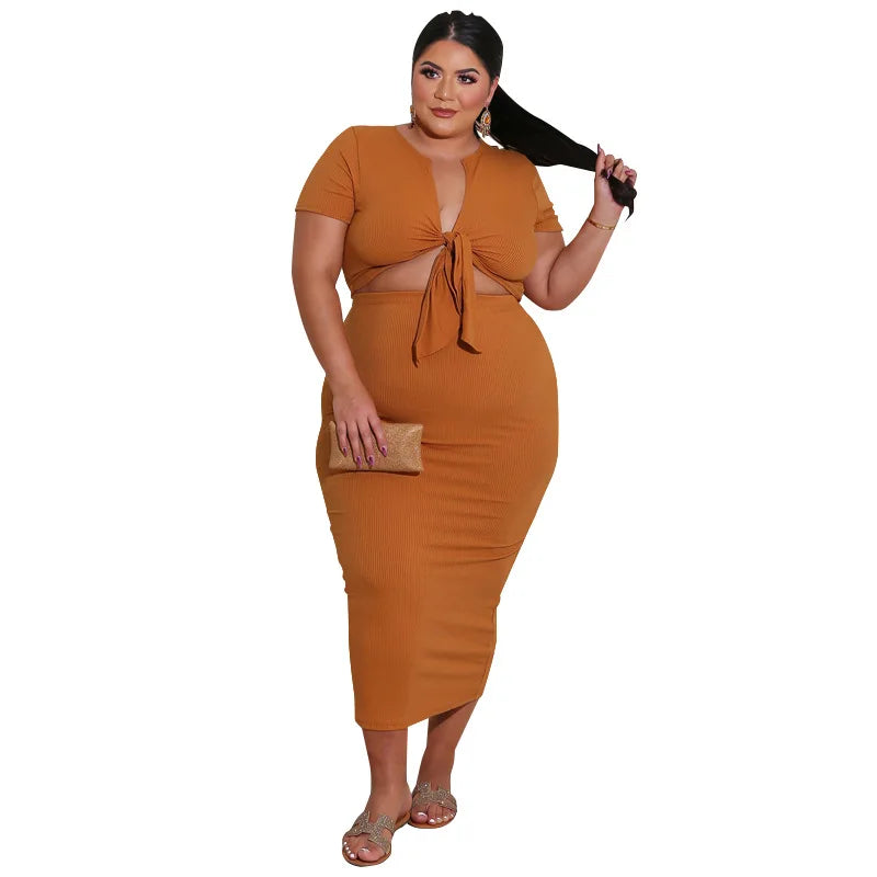 Round Collar Two Piece Set