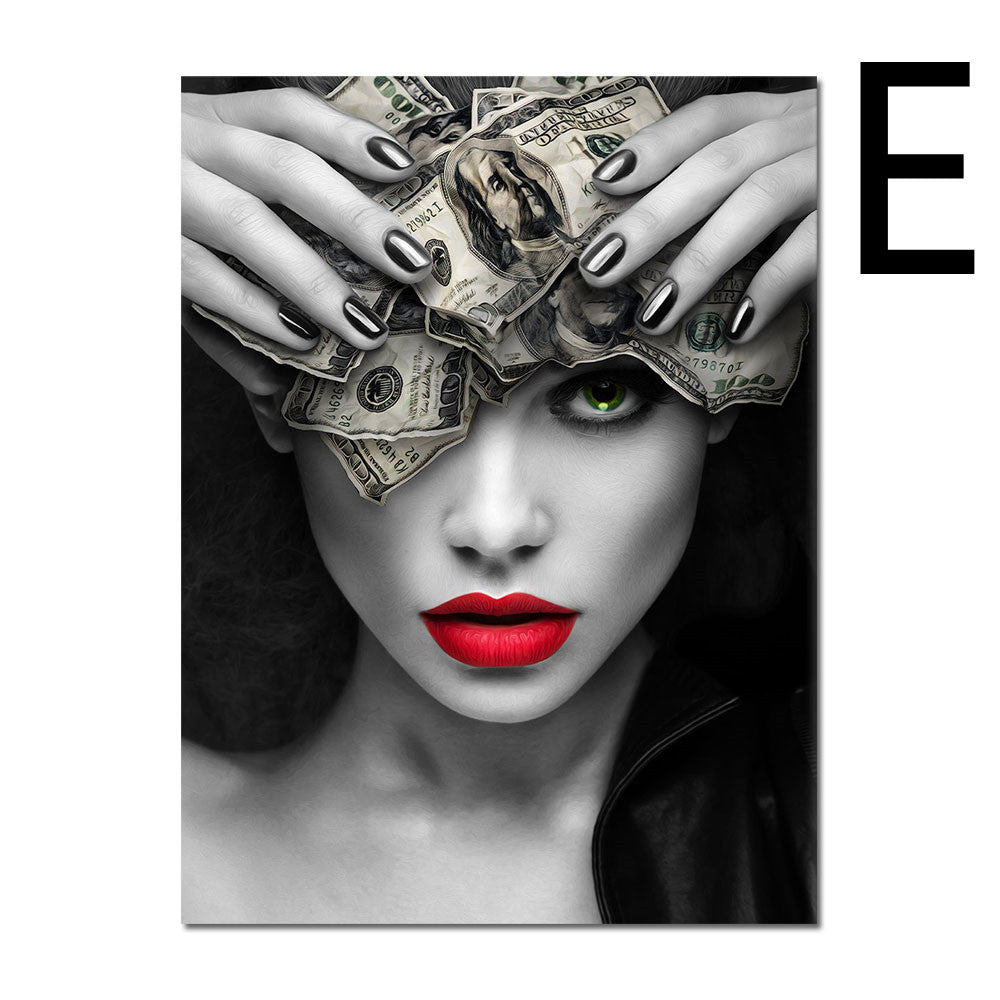 Red Lips Canvas Painting