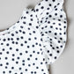 Scattered Dot S/S Flutter Sleeve Leotard