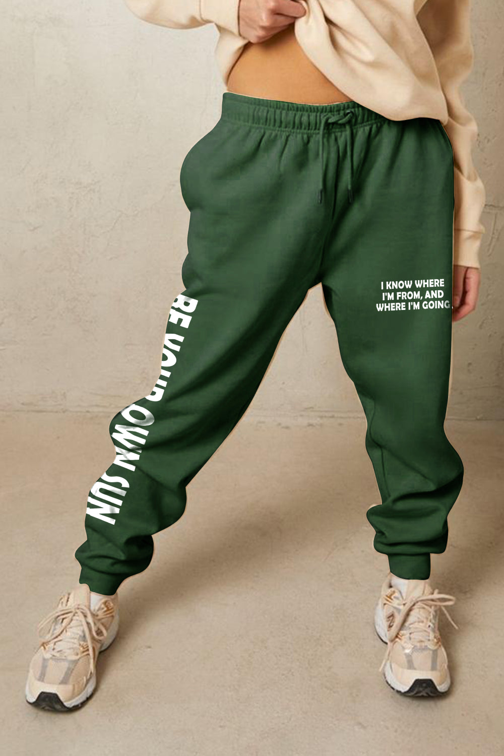 “BE YOUR OWN SUN” Graphic Sweatpants