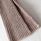 Double Take Ribbed Off-Shoulder Zip Up Long Sleeve Cardigan