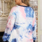 Tie-Dye Long Sleeve Top and Shorts Set