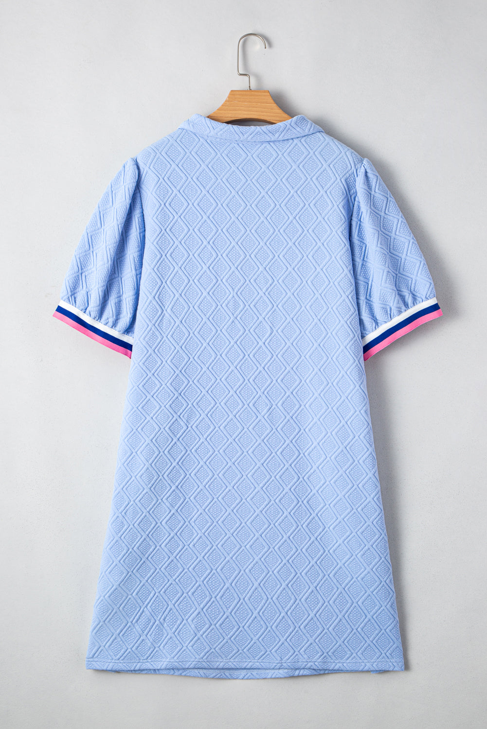 Beau Blue Contrast Striped T Shirt Dress