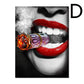 Red Lips Canvas Painting