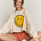 “Just, Smile.” Crop Top